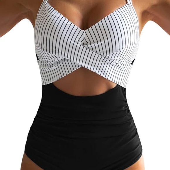 Eomenie Other - Eomenie Women's One Piece Swimsuits Tummy Control Cutout High Waisted Bathing Su